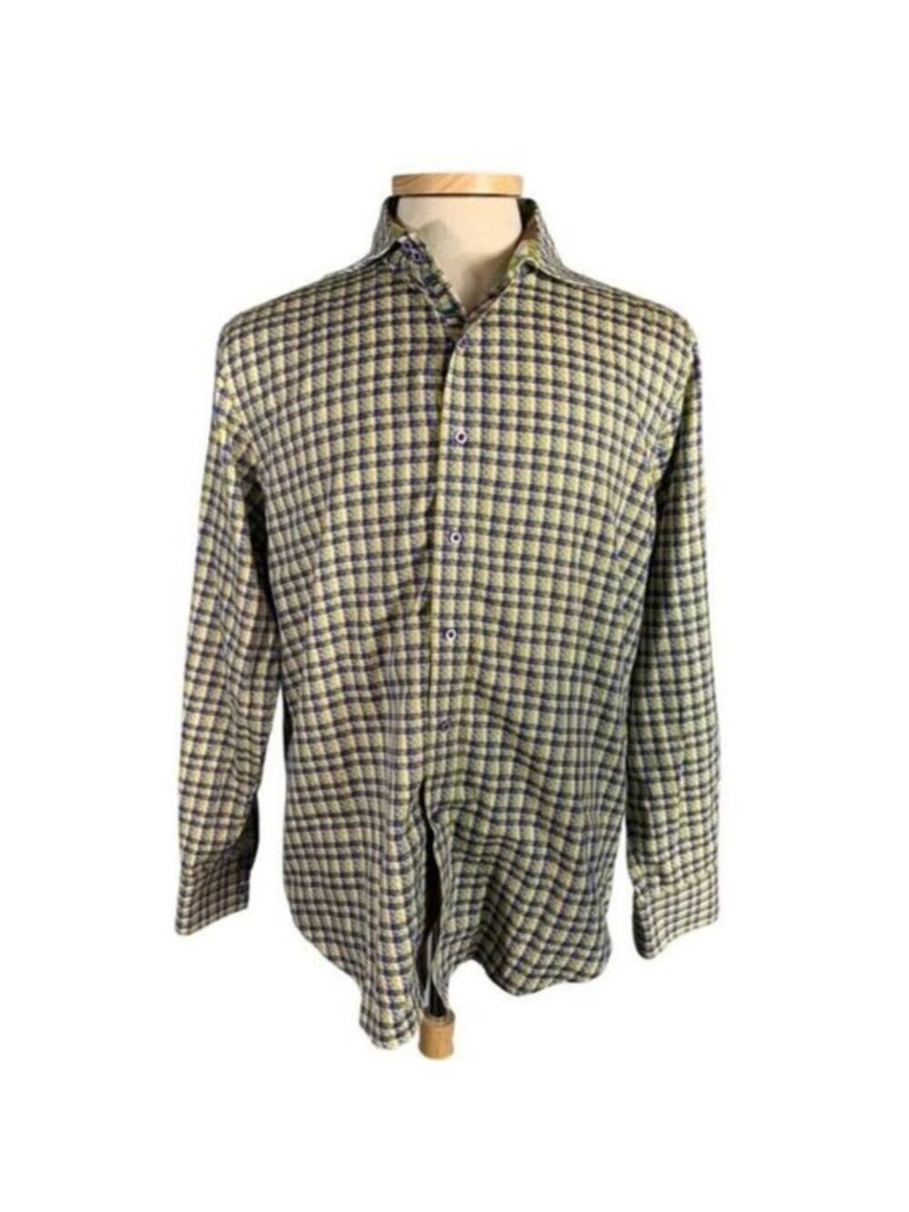 Robert Graham Medium Multi Color Geometric Flip Cuff Long Sleeve Shirt